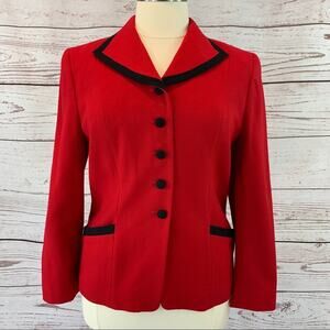 Pendleton red black vintage 100% virgin wool